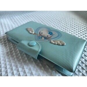 Vintage 2001 Sanrio Hello Kitty Blue Angel Wallet Good Condition *Rare